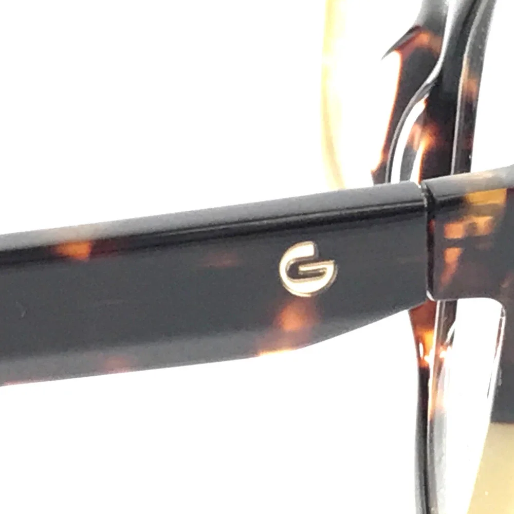 Gigi Studios Eyeglasses Frames ANDY GS1002/02O Brown Beige Cat Eye 56-17-140